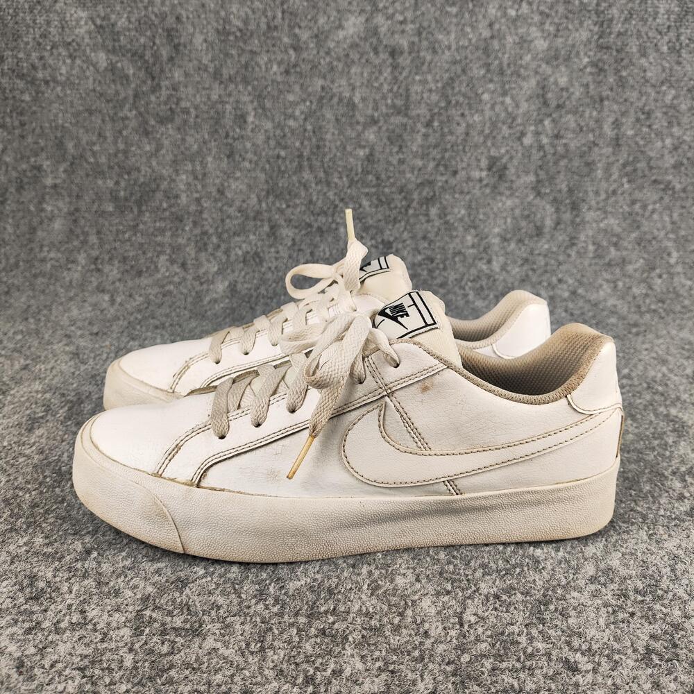 Nike Court Royale AC Shoes Womens Size 8 White Leather Sneakers AO2810-102